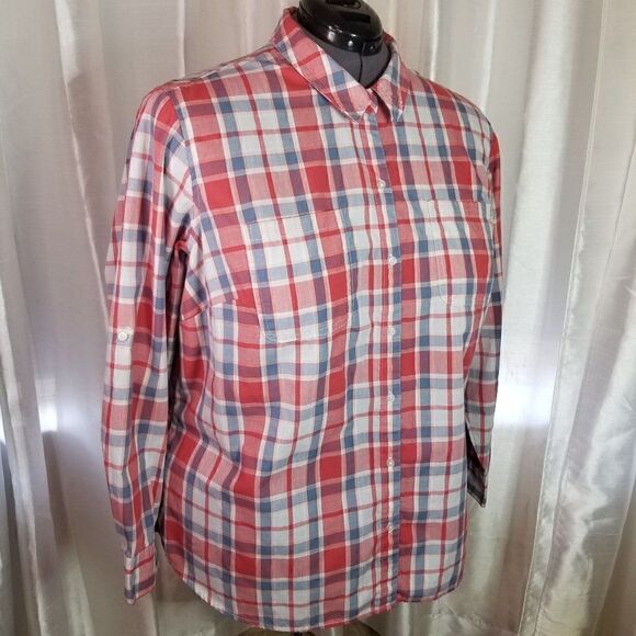 Wrangler Plaid Button Down Shirt (size 2XL) - Picture 4 of 5